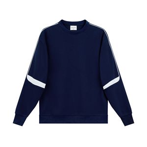 Collezione autunno/inverno Custom 380 grammi Casual a maniche lunghe felpa girocollo nuova moda tinta unita dei produttori - Product Image 3