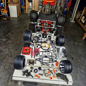 Kit de suspensión delantera/trasera de Go-<span class=keywords><strong>Kart</strong></span> de cuatro <span class=keywords><strong>ruedas</strong></span> HANBON <span class=keywords><strong>casero</strong></span>, piezas de modificación de montaje, freno de disco, Dirección de goma, nuevo - Product Image 3