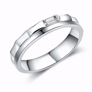 แหวนแต่งงานหมั้นหมายสำหรับผู้หญิงคุณภาพสูงทองคำขาว925เงินสเตอร์ลิงประดับเพชรที่ปลูกในห้องทดลอง - Product Image 2