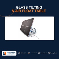 Table de rupture de verre à flottation d'air à commande automatique en acier, pour un déplacement et une manipulation faciles du verre