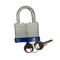 Cadenas à trois clés avec cylindre tout en laiton, antivol, étanche, à longue anse, idéal pour bagages, armoires de rangement et dortoirs