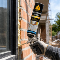 FEUDU'HOME Colle adhésive polyuréthane haute expansion professionnelle pour la construction, pour le remplissage et l'isolation thermique 750ml