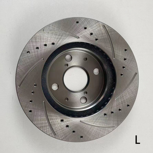 Đĩa phanh trước hiệu suất cao, khoan và rãnh, mã 43512-02100 dành cho Toyota Corolla 1.6 2002-2007 1NZFE - Product Image 2