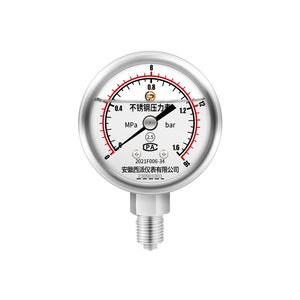เครื่องวัดความดันออกซิเจนสแตนเลสสตีล Y100BF 1.6MPa เครื่องวัดความดันออกซิเจนที่มีความบริสุทธิ์สูงทนทาน - Product Image 3