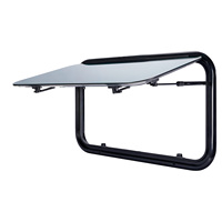 Fenêtre coulissante pour camping-car avec isolation thermique, double couche d'acrylique creux