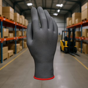 ถุงมือโพลีเอสเตอร์เคลือบโพลียูรีเทน ระดับการต้านทานการบาด 11 สำหรับใช้ในคลังสินค้าโลจิสติกส์ - Product Image 3