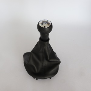 Pomo de palanca de cambios de cuero negro para coche Peugeot, para transmisión manual 106 205 206 306 406 207 307 - Product Image 1