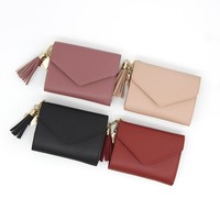 Tas Tangan Wanita Model Terbaru Bahan Kulit PU, Penutup Ritsleting & Hasp, Dompet Tahan Air dengan Lapisan Kanvas Panjang dan Rumbai