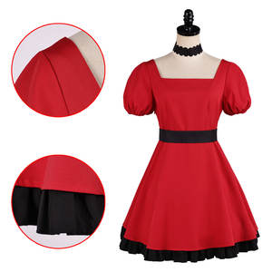Disfraz de Cosplay de Ai <span class=keywords><strong>Hoshino</strong></span> de Oshi No Ko, Temporada 3, Vestido Lolita Rojo Rubí Oscuro con Peluca, para Actuaciones de Anime y Juegos de Rol, para Mujeres - Product Image 2