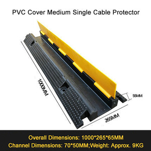Rampe de protection de câbles en PVC, simple ou double canal, pour intérieur, extérieur, scène et circulation - Product Image 3
