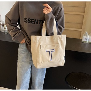 ถุงผ้าแคนวาสผ้าฝ้ายทนทานสำหรับออกไปทำธุระและออกนอกบ้านแบบลำลองในชีวิตประจำวัน - Product Image 2