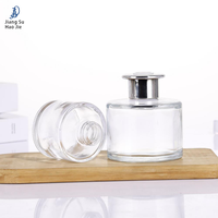 Bouteille en verre cylindrique vide pour aromathérapie sans flamme, bouteille d'aromathérapie extensible, ornement de bouteille d'aromathérapie domestique
