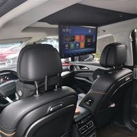 Téléviseur de toit rabattable personnalisé pour voiture, moniteur de plafond panoramique pour toit ouvrant, écran d'affichage de divertissement pour sièges arrière