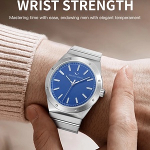 Nouveautés 2025 Montre de luxe 38MM pour homme, quartz, ultra-fine, acier inoxydable, verre saphir, résistante à l'eau 50M - Product Image 3