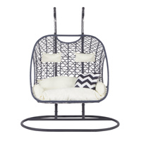 Haute qualité Double oeuf chaise couverture fermeture éclair Double siège oeuf chaise Double oeuf chaise balançoire