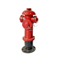 Hydrant extérieur à sec DN100 DN150 avec corps lisse et vanne de raccordement pour équipement de lutte contre l'incendie