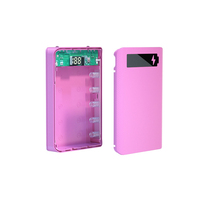 Boîtier de batterie externe détachable 18650 avec écran LCD, DIY, pour 5 piles 18650, coque de protection pour power bank