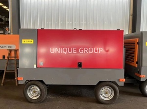 Compresor de Aire Rotativo Portátil ÚNICO, Refrigerado por Diésel, 185CFM, 380V, Certificado CE, Componentes Principales para Plataformas de Perforación Minera - Product Image 4