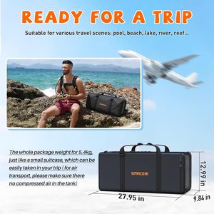 สมาโก้ เอส 700 พลัสถังดำน้ำขนาดเล็ก 1.9 ลิตร อลูมิเนียม โพนี่ บอทเทิลถังอากาศดำน้ำแรงดันสูง น้ำหนักเบา พกพาสะดวก - Product Image 5