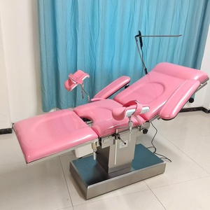 Table d'examen en acier inoxydable <span class=keywords><strong>Herta</strong></span> avec étriers pour procédures obstétricales, table gynécologique électrique multifonctionnelle manuelle - Product Image 5