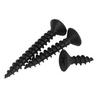 Tornillos de Madera de Cabeza Plana Phillips de Acero Inoxidable 304 Negros M1.7 M2 M2.3 M2.5 M2.6 M2.8 M3 M4 M5