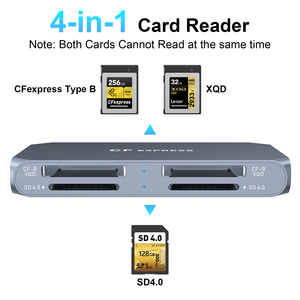 USB-C & USB-A 6-Trong-1 Loại B Kép Cfexpress Loại B/XQD + Kép SD4.0 Đầu Đọc Thẻ Với USB 3.2 (Gen 2) 10Gbps - Product Image 4