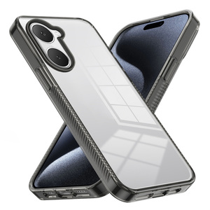 เคสโทรศัพท์แบบแข็งด้านหลัง PC ใสหรูหรา + เกราะกันชน TPU สำหรับ <span class=keywords><strong>VIVO</strong></span> Y03 Y100 Y17S Y17 Y11 Y36 Y78 Y16 Y22S Y22 <span class=keywords><strong>Y15S</strong></span> Y35 Y15A - Product Image 1