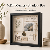 Marco de Fotos Hepbum de MDF con Efecto Sombra, Marco de Exhibición Personalizado de Múltiples Tamaños para Pared o Mesa, Decoración del Hogar, Venta al por Mayor, Fabricante OEM ODM