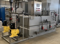 Machine de dosage automatique de poudre en acier inoxydable 304, dosage de floculant chimique, polymère