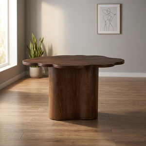 Mesa de Centro Moderna de Madera Oscura, Mesa Auxiliar Portátil, Construcción de Madera Sólida, Duradera, Fácil de Limpiar, Ecológica, para Sala de Estar - Product Image 4