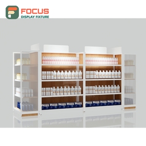 Luxury Hairpiece Display Counter Glass Showcase Lockable Drawer Shelf Display Counter Cabinet - Product Image 6