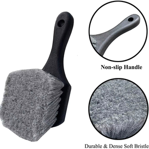 Kit de detalles de lavado de coches con cerdas suaves, <span class=keywords><strong>cepillo</strong></span> de limpieza de ruedas de nailon, <span class=keywords><strong>cepillo</strong></span> de llanta de neumático para lavado y limpieza de coches, ruedas y <span class=keywords><strong>llantas</strong></span> - Product Image 3