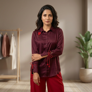 Chemise élégante pour femmes à manches longues, conçue pour un look sophistiqué au quotidien, acheter auprès du fournisseur direct - Product Image 3