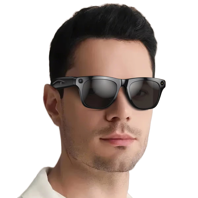 2025 Smart AI Translation Glasses IPS 100+ Multi-Language Real-Time Interpretation Slider Design Android OS Listening Songs