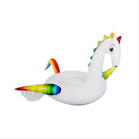 Flotteur de plage d'été Jouets de fête pour piscine Lounge Unicorn Blow up Pool Float Custom Adult Gonflable Swim Ring