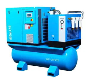 Silent Oil Free Screw Type 7.5kw 15kw 22kw 37kw 75kw Air Compressor 8bar 10bar 13bar With CE For Hospital