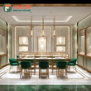 Fabricant de vitrines de présentation de bijoux sur mesure, cadre métallique, comptoir de centre commercial, vitrine en verre - Product Image 2