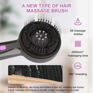 Pettine Massaggiante Riscaldato con Vibrazione e Luce Rossa per la Crescita dei Capelli, con Applicatore di Olio, per la Cura del Cuoio Capelluto e la Salute dei Capelli - Product Image 4