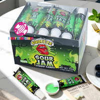 Forme de dentifrice confiture aigre bonbons liquides ODM bonbons personnalisés saveur fruitée presser acide confiture gelée liquide bonbons