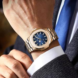 Reloj de Pulsera Poedagar 613 de Lujo para Hombre, Reloj de Cuarzo de Moda, Acero Inoxidable, Resistente al Agua, Luminoso, Cuadrado, Regalo para Hombre - Product Image 5