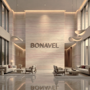 Revêtement mural flexible en pierre souple ignifuge Sandstone Blush 3D Rammed Earth MCM pour la décoration intérieure et extérieure - Product Image 3