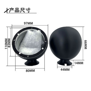 Car Audio Midrange <b>Speaker</b> 3.5 Inch Aluminum Alloy Metal <b>Stand</b> Wired General Use - Product Image 5