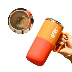 Taza de Café de Doble Pared, Moderna y Atractiva, 6 Colores, 3 Opciones de Tapa, Botella de Agua para el Gimnasio, para el Verano - Product Image 1