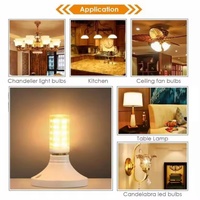 E14 E12 Lampes LED 3W 5W 7W Céramique AC220V 110V Mini LED Ampoule de Maïs Lustre Projecteur Réfrigérateur Lampe