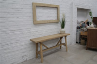 Table basse ancienne avec rivet Table console en bois antique chinoise