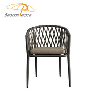 Ensemble de meubles de patio extérieur ensemble de table à manger de jardin en aluminium 2 chaises ensemble table et chaises de café restaurant moderne