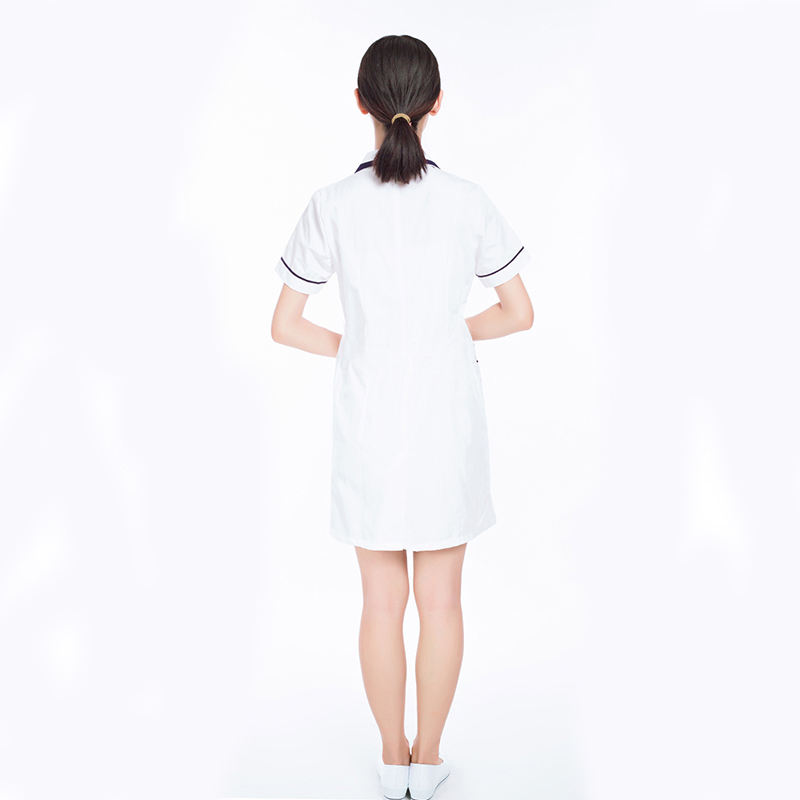 Women'S Fashion Short Sleeve Dress Long Sleeve Medical Doctor White Uniform  for Nurses