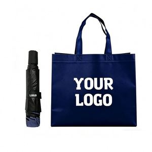 ร่มพับ3แบบพับได้สำหรับนักธุรกิจของขวัญส่งเสริมการขายพร้อมโลโก้ที่กำหนดเอง - Product Image 1