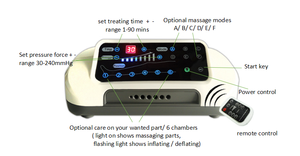 Mesin terapi tekanan tubuh, pemijat kaki tekanan udara dengan sertifikat CE - Product Image 6