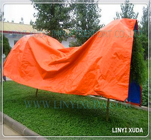 <span class=keywords><strong>Bâche</strong></span> en PE enduit orange Linyi 150g, double face, imperméable, résistante au vent, protection solaire, poids moyen, pour l'agriculture - Product Image 5